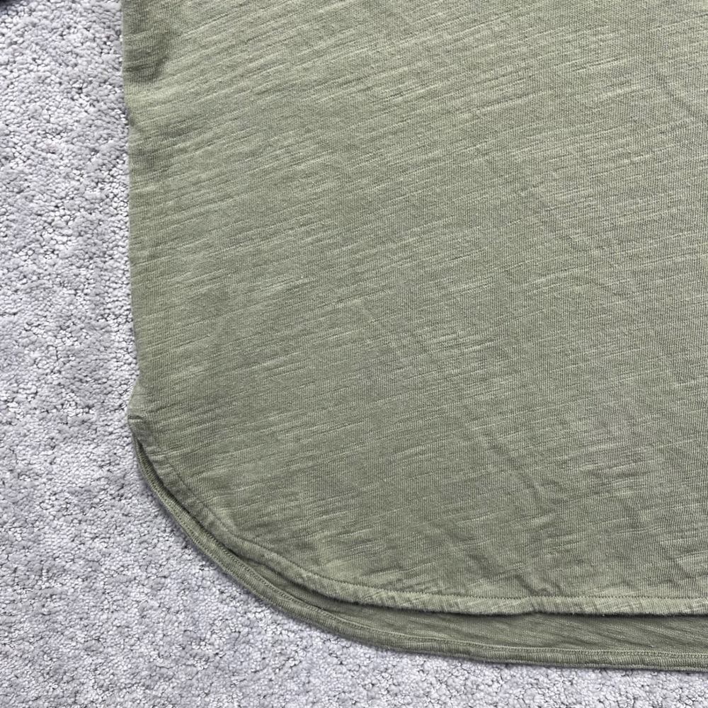 Duluth Trading Co Longsleeve Shirt Womens M Green Split Neck Slow With The Flow - Picture 8 of 15